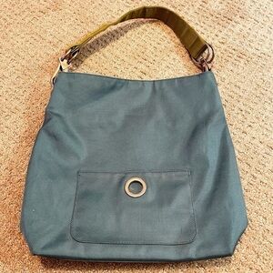 Sondra Roberts Squared Large Shoulder Tote Travel Bag Turquoise School Lime
